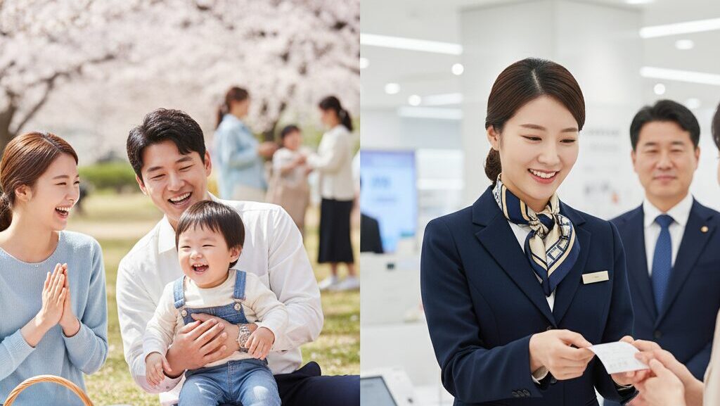 N잡 창업 아이디어인 전문가 매칭 플랫폼 덕분에 기존 직원은 주말을 즐기고, 대체 전문가는 만족스럽게 일하는 모습.