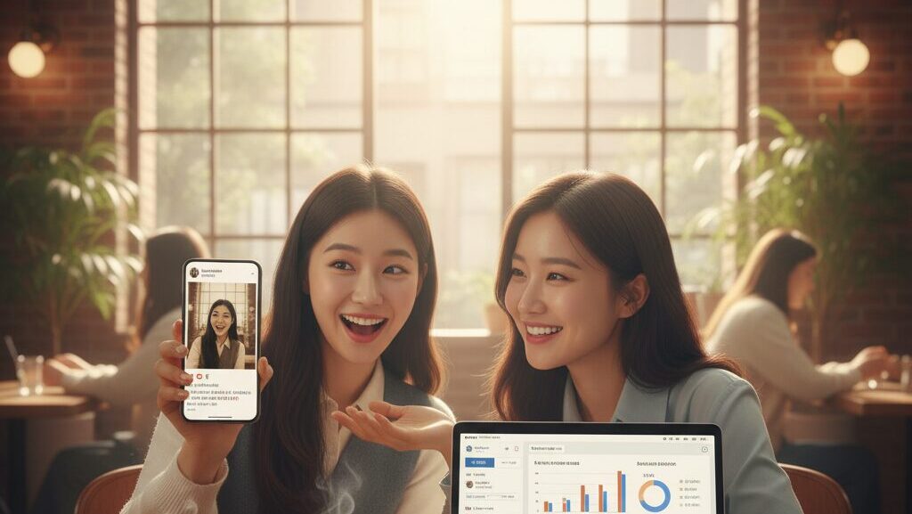 레트로 감성 사진으로 인기 얻은 20대와, 성공적인 N잡 창업 아이디어로 수익을 창출한 크리에이터의 모습.