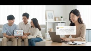 N잡 창업 아이디어인 미디어 리터러시 교육을 통해, 10대 자녀가 가짜뉴스를 분별하는 모습을 보고 부모가 안심하고 교육 컨설턴트는 성공하는 모습