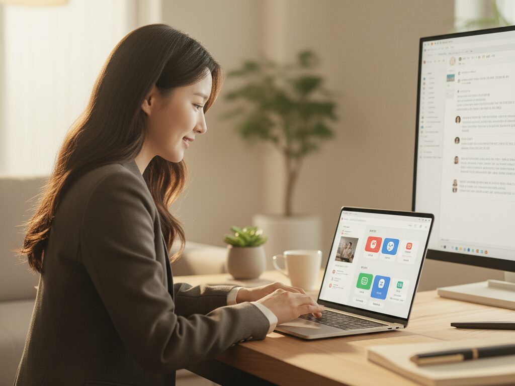 노코드 툴을 이용해 부모님을 위한 시니어 친화적인 안심관리 앱을 개발하는 개발자